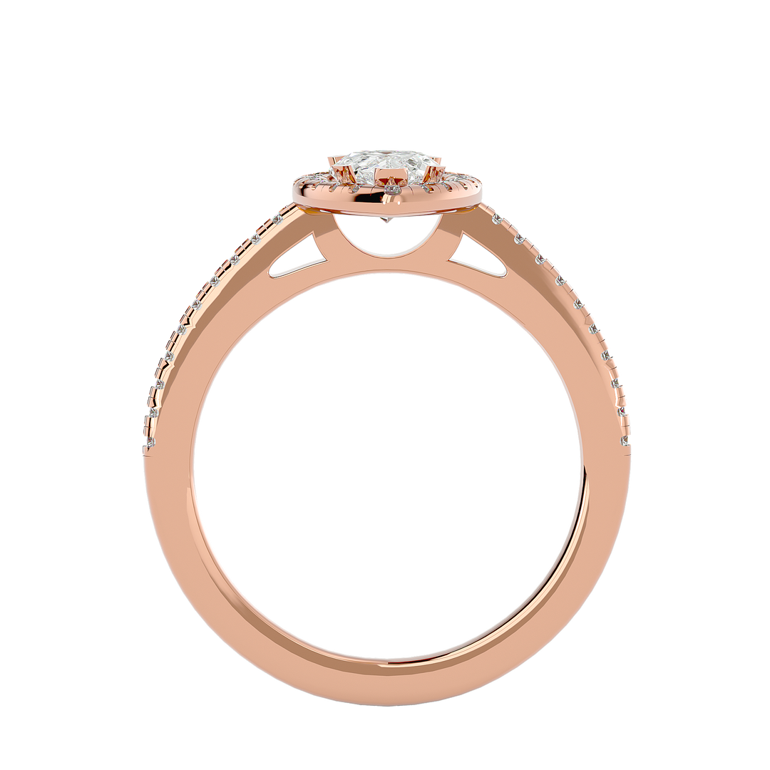 ASA Cecelia Diamond Halo Ring