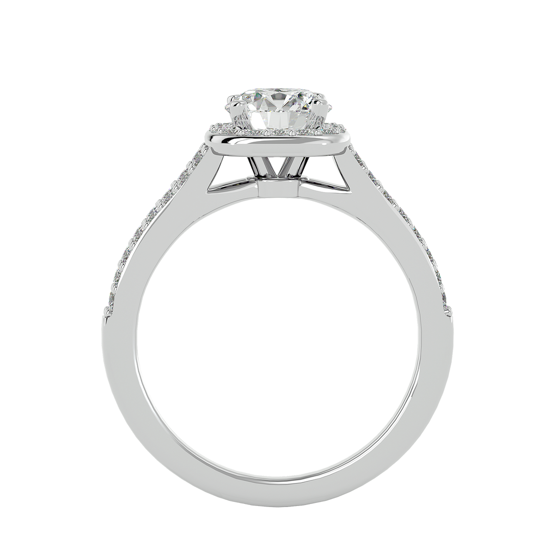 ASA Clementine Diamond Halo Ring