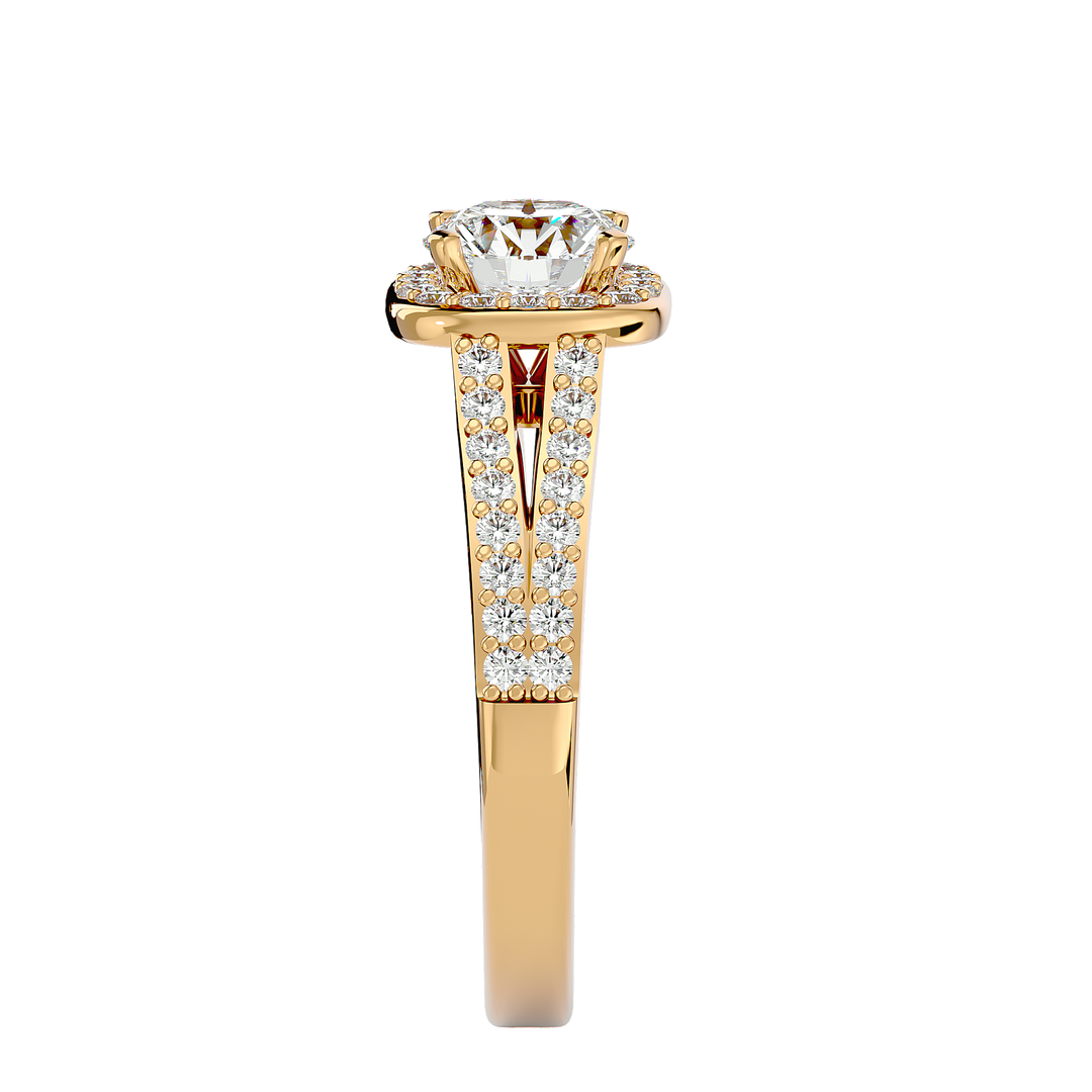 ASA Clementine Diamond Halo Ring