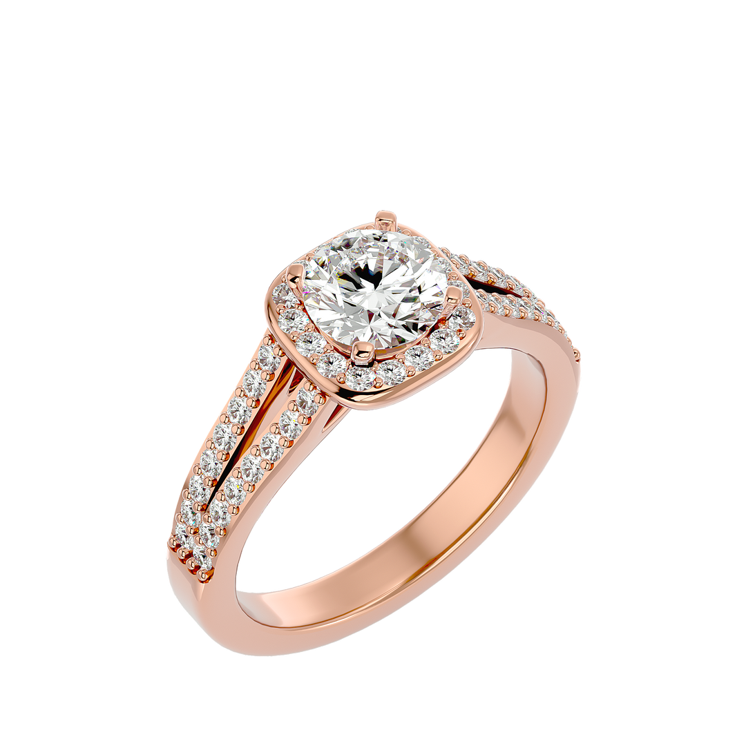 ASA Clementine Diamond Halo Ring