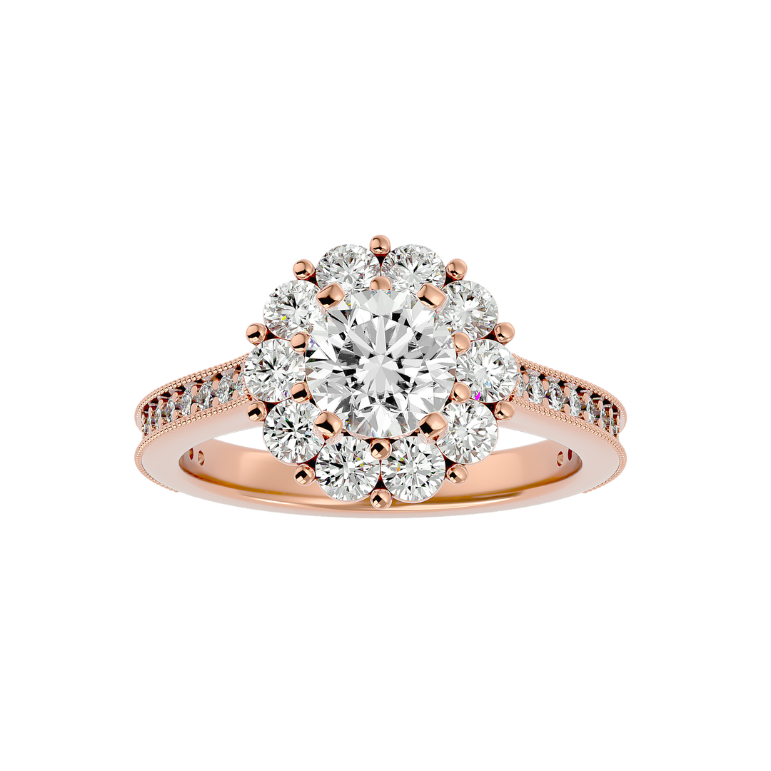 ASA Emmanuella Diamond Halo Ring