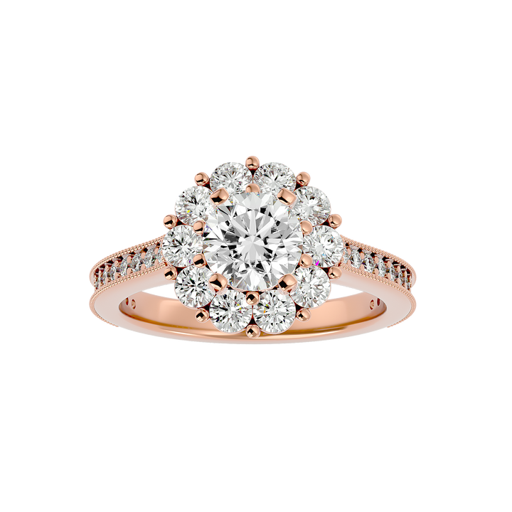 ASA Emmanuella Diamond Halo Ring