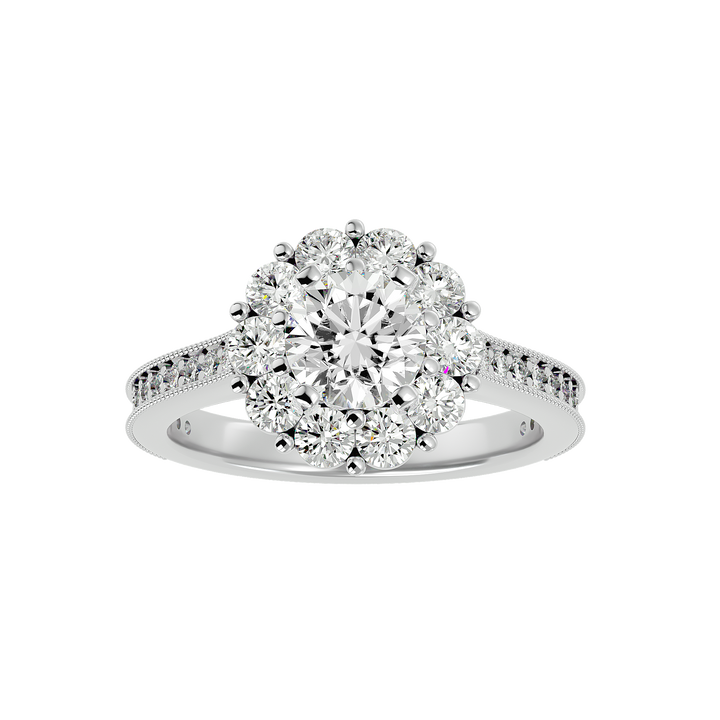 ASA Emmanuella Diamond Halo Ring