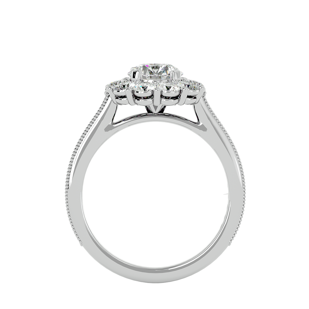 ASA Emmanuella Diamond Halo Ring