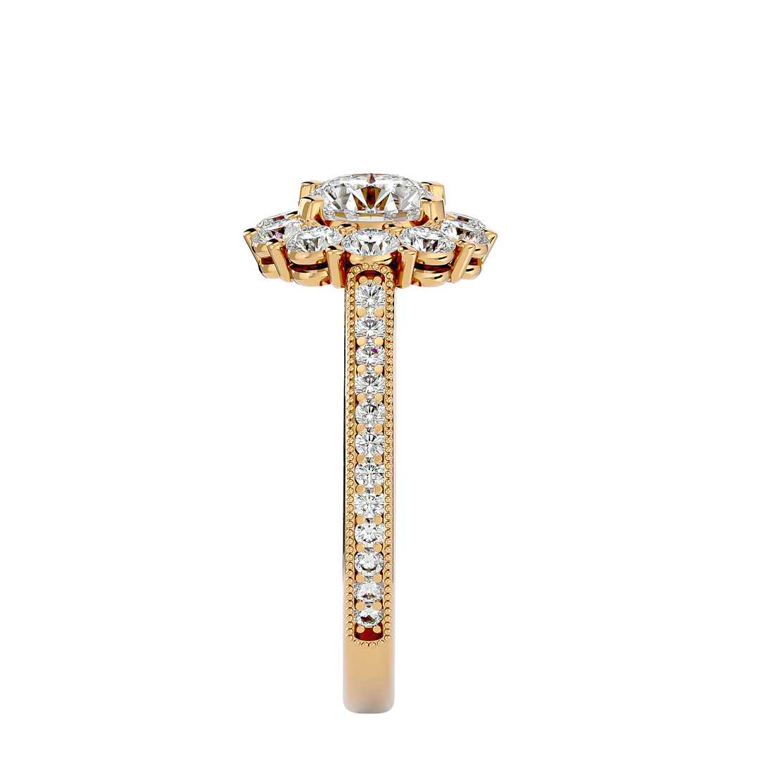 ASA Emmanuella Diamond Halo Ring