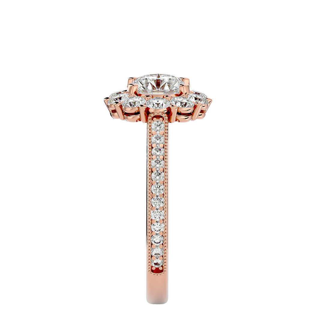 ASA Emmanuella Diamond Halo Ring