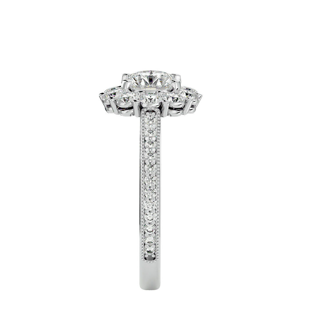 ASA Emmanuella Diamond Halo Ring