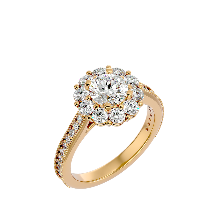 ASA Emmanuella Diamond Halo Ring