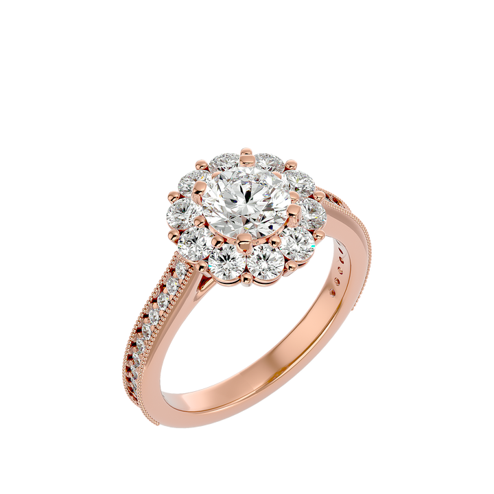 ASA Emmanuella Diamond Halo Ring