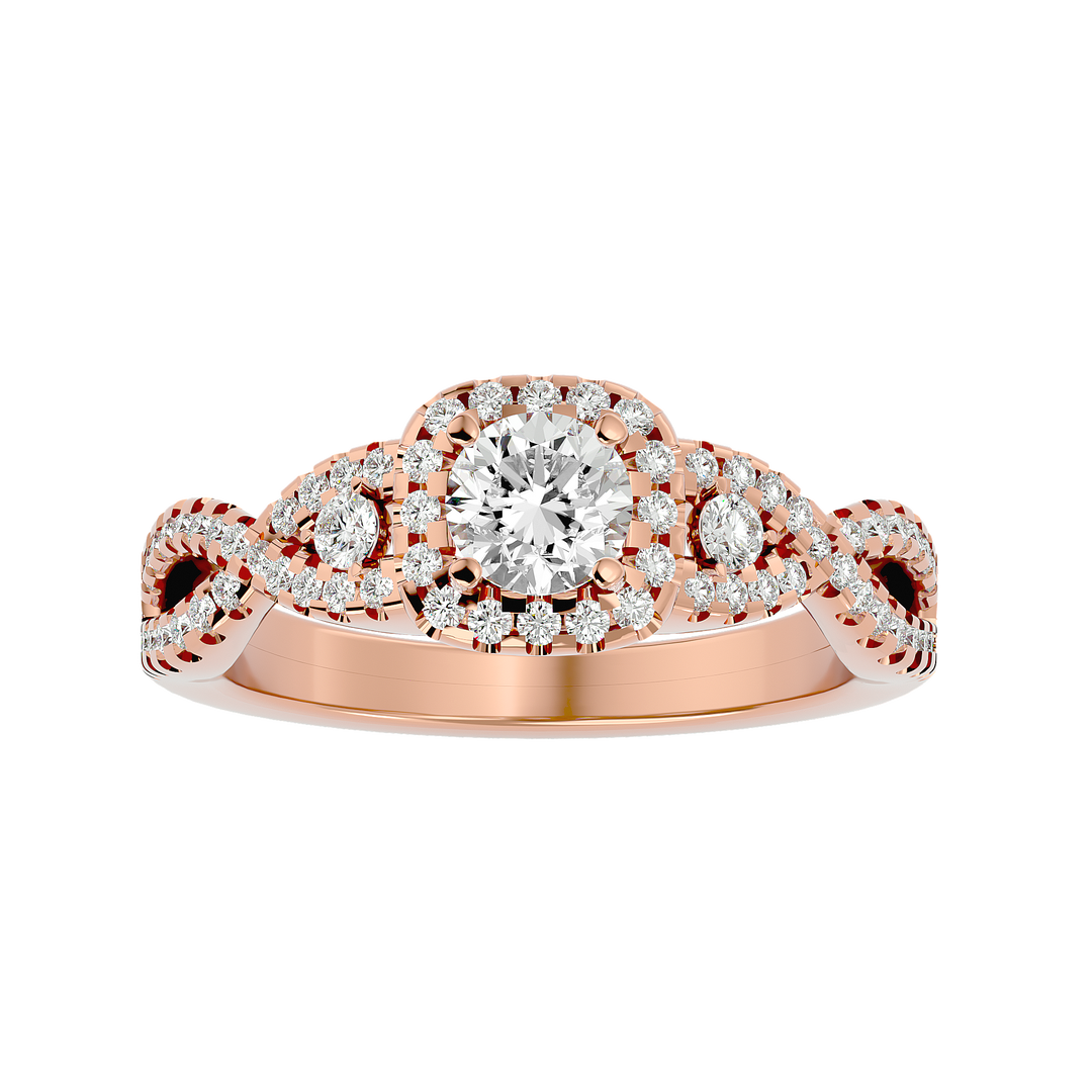 ASA Giovanna Diamond Halo Ring