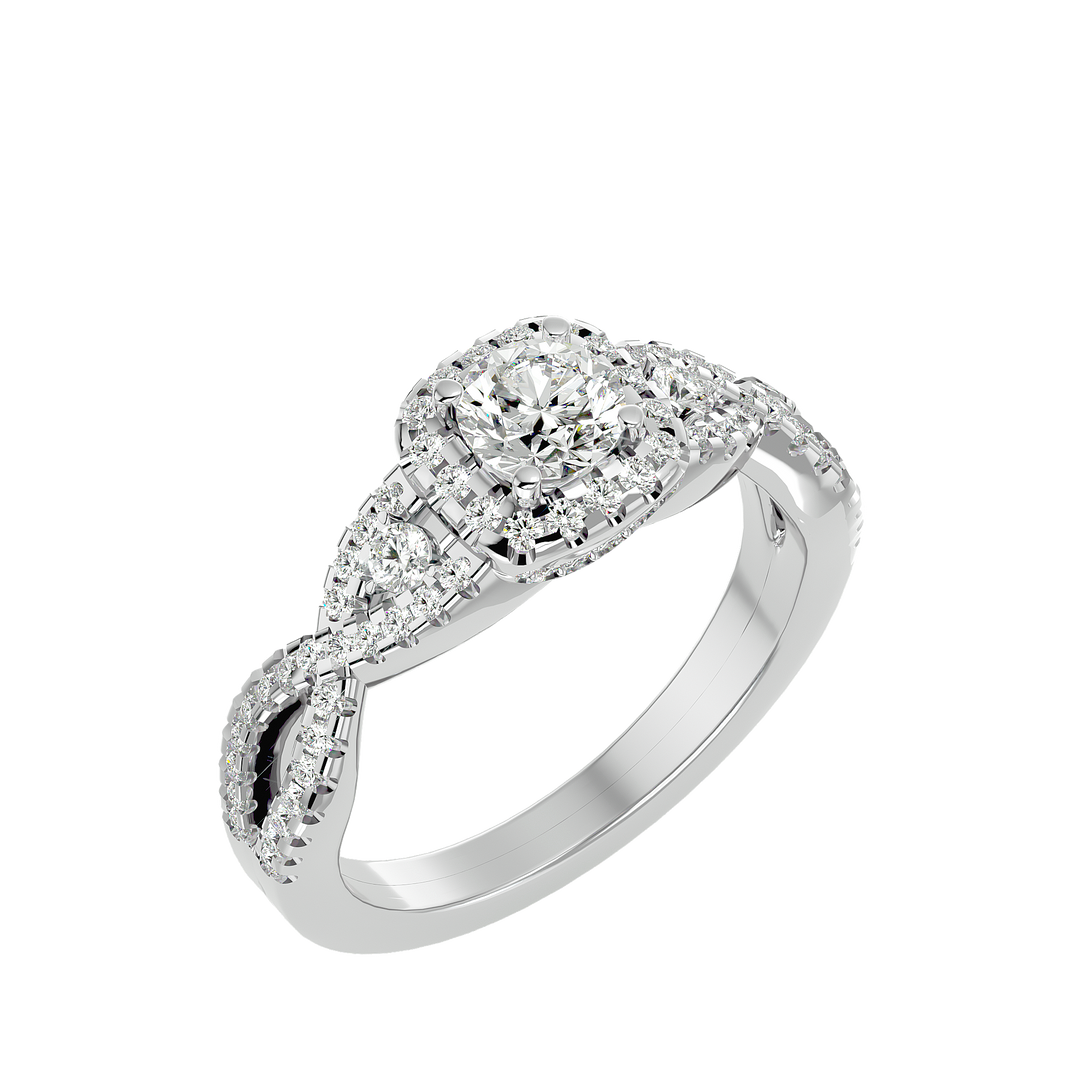 ASA Giovanna Diamond Halo Ring