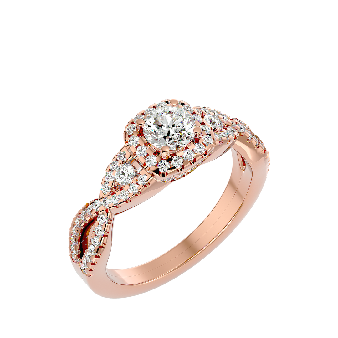 ASA Giovanna Diamond Halo Ring