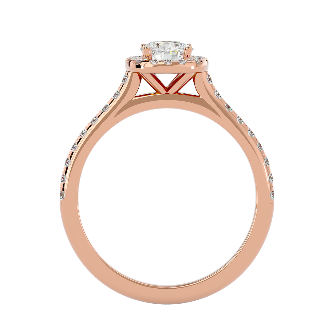 ASA Hermione Diamond Halo Ring