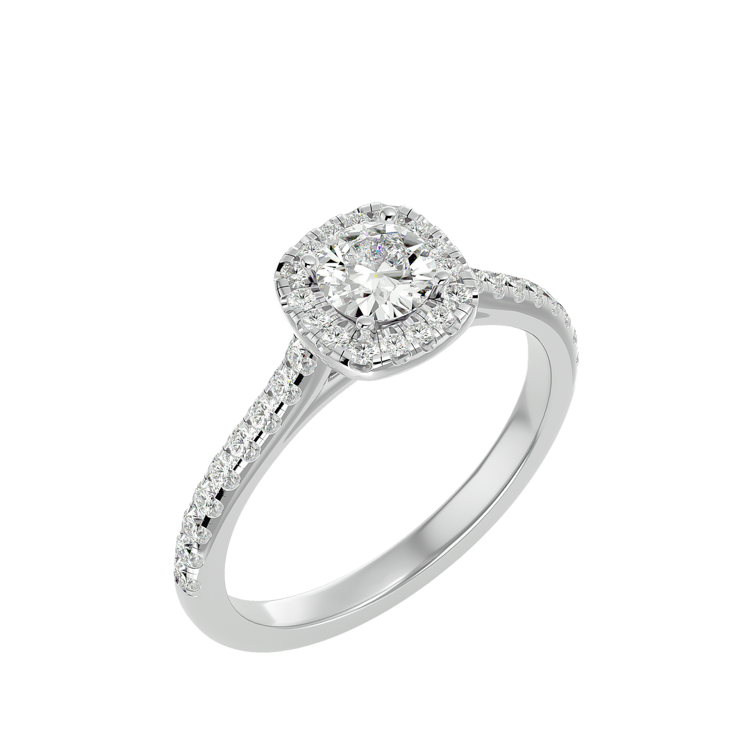 ASA Hermione Diamond Halo Ring