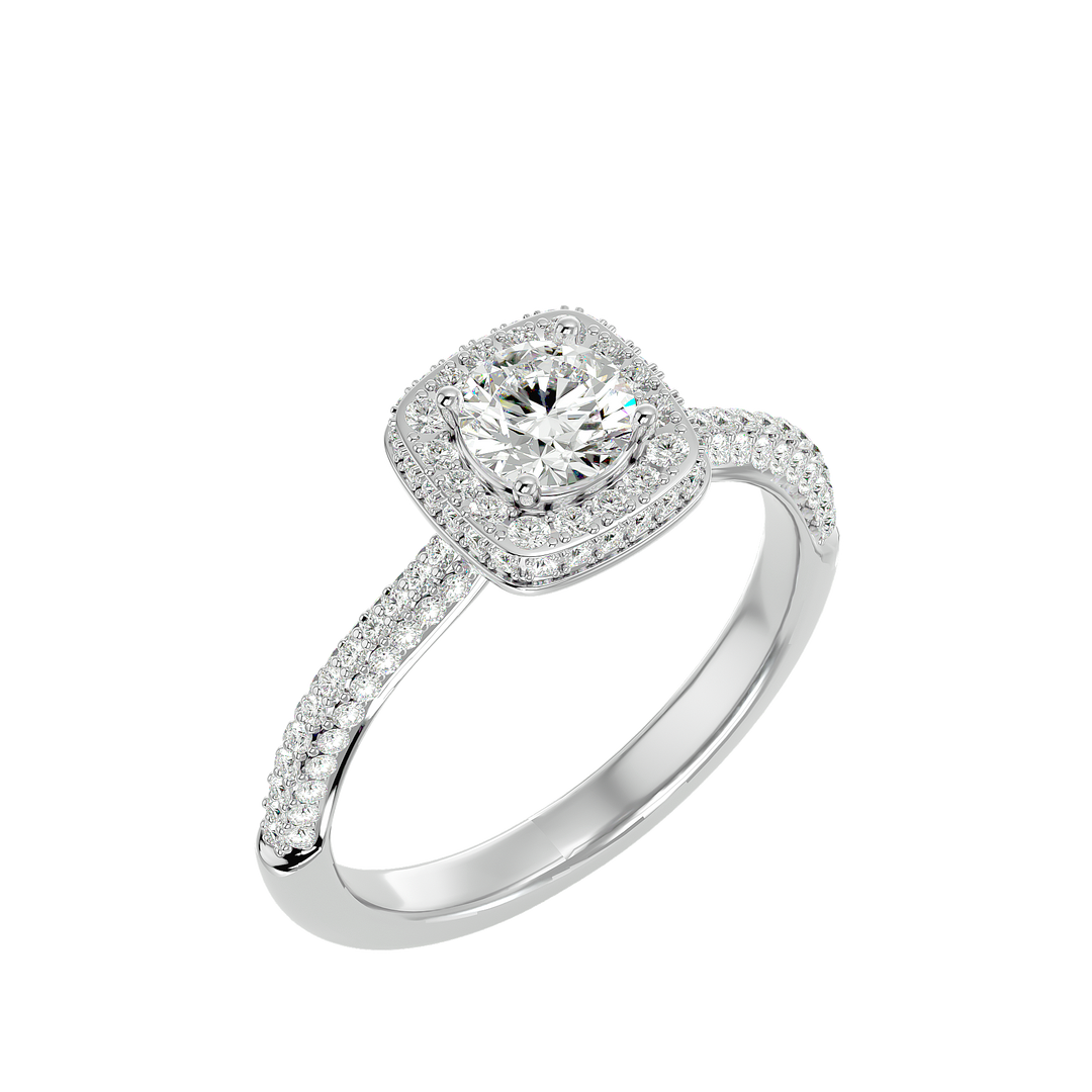 ASA Karine Diamond Halo Ring