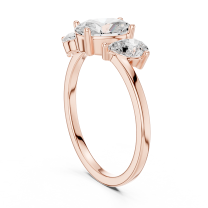 Solenne Three-Stone Harmony Ring