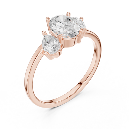 Solenne Three-Stone Harmony Ring