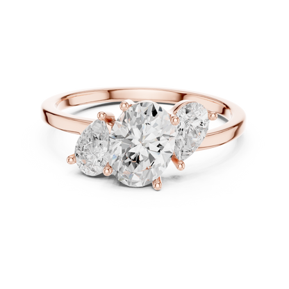 Solenne Three-Stone Harmony Ring