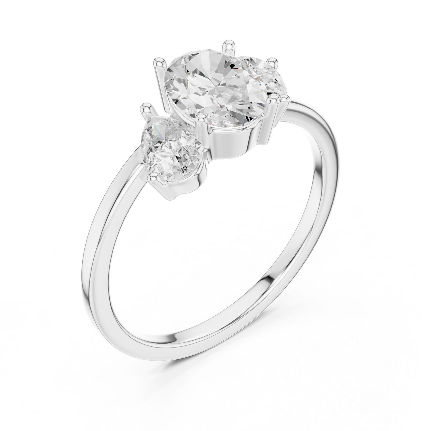 Solenne Three-Stone Harmony Ring