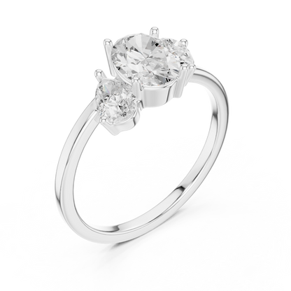 Solenne Three-Stone Harmony Ring
