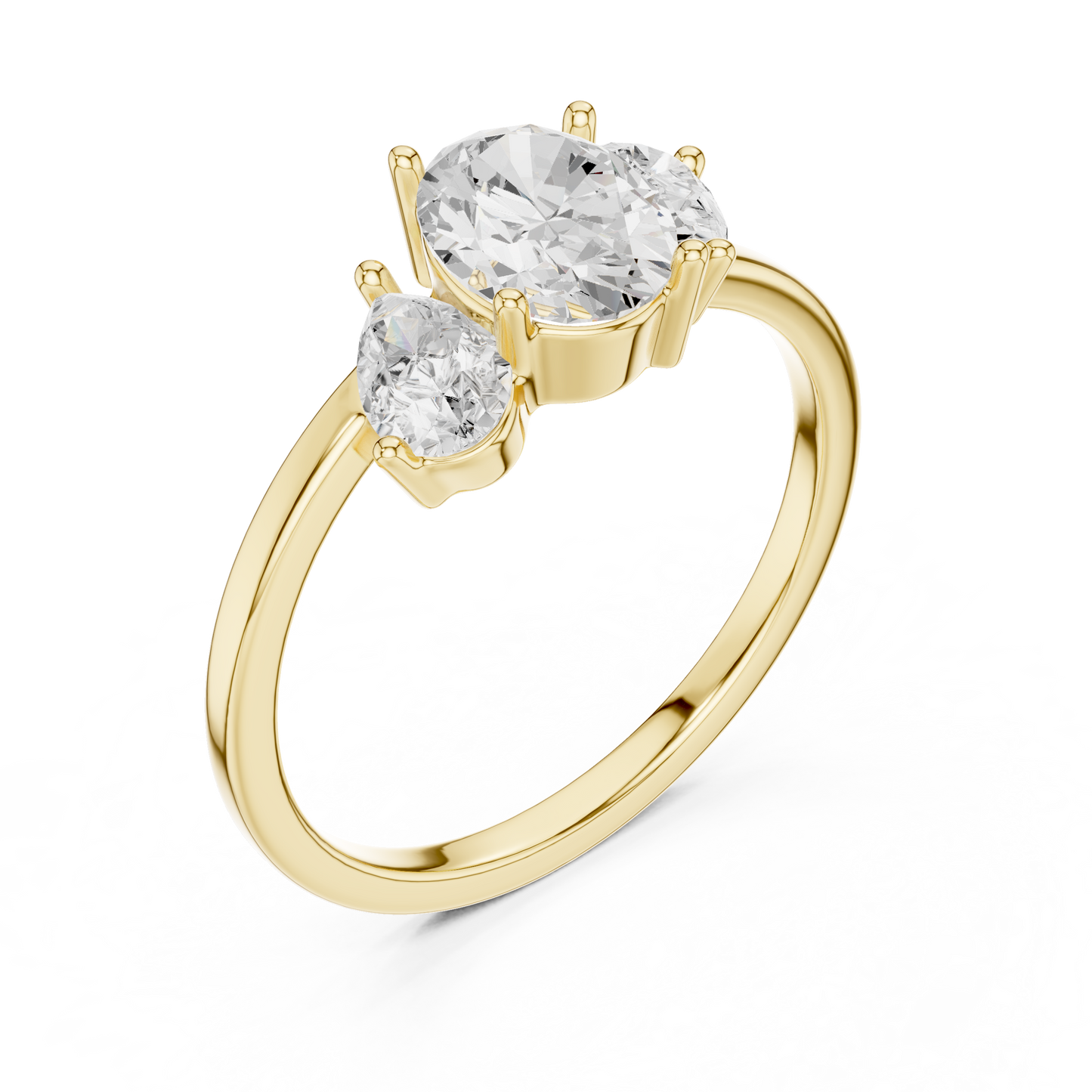 Solenne Three-Stone Harmony Ring