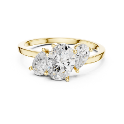 Solenne Three-Stone Harmony Ring