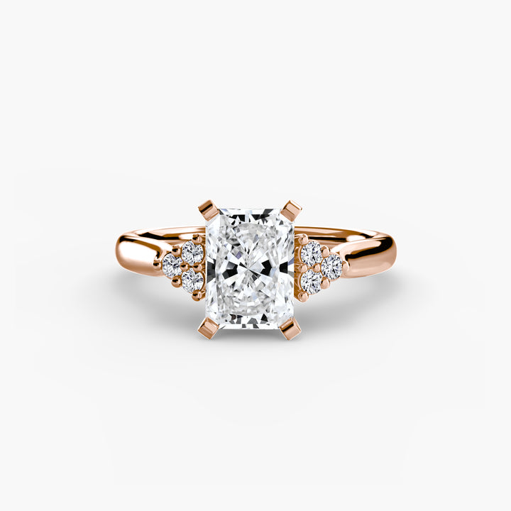 Solitaire with Cluster Shoulders 2