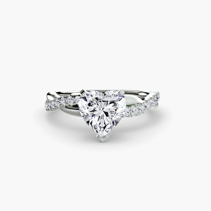 The Emerald Twist Pavé Ring