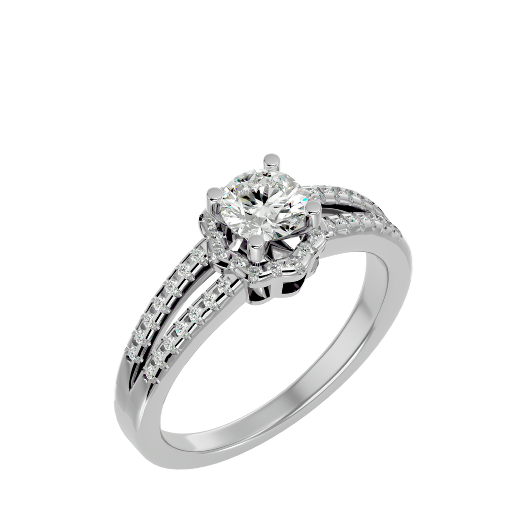 ASA Gerald Diamond Halo Ring