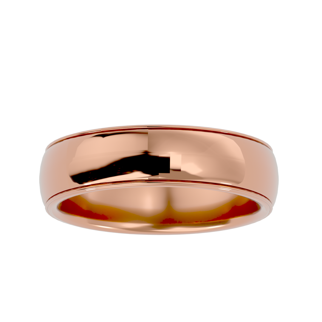 ASA Bruno Solid Gold  Mens Wedding Band