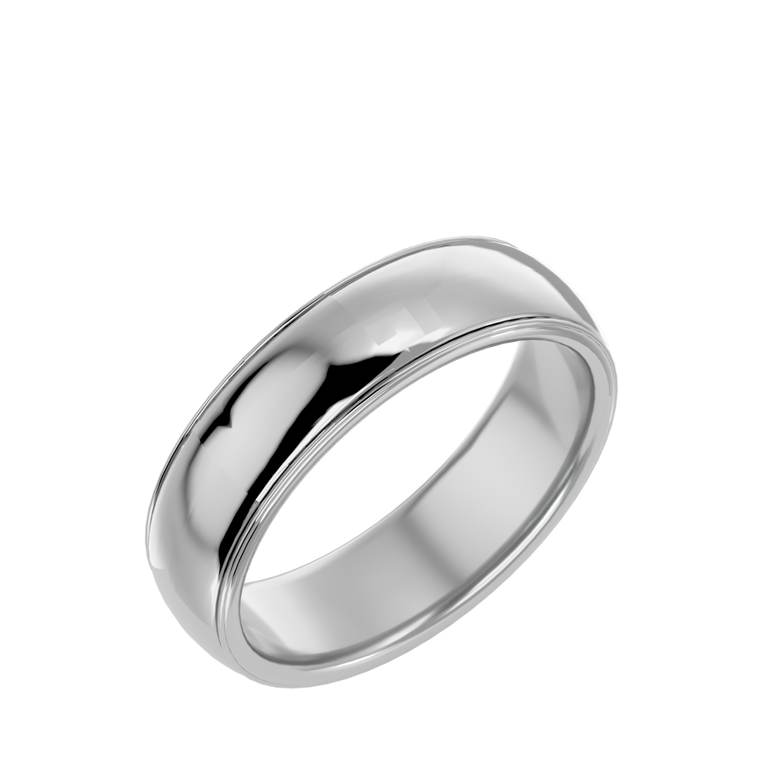 ASA Bruno Solid Gold  Mens Wedding Band