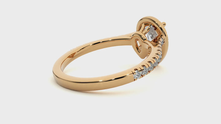 ASA Christiana Diamond Halo Ring