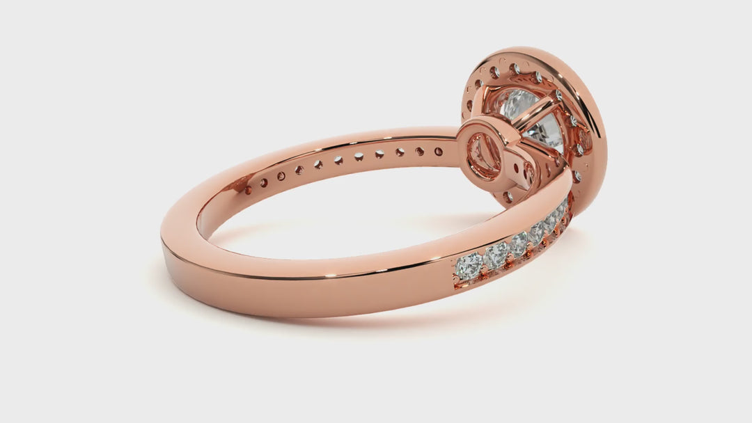 ASA Evangeline Diamond Halo Ring