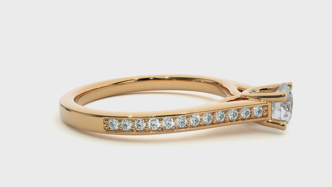 ASA Bee Diamond Solitaire Ring