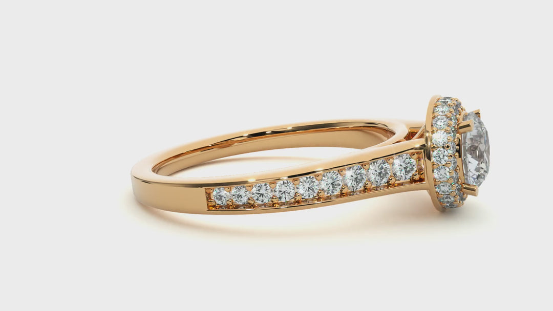 ASA Jemima Diamond Halo Ring