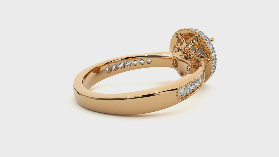 ASA Delilah Diamond Halo Ring