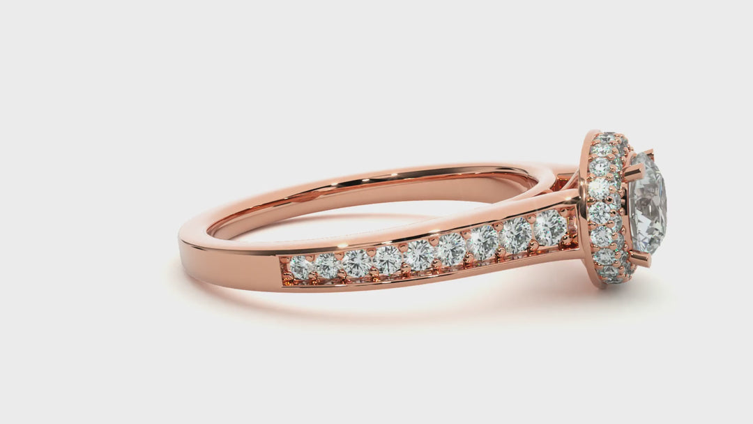 ASA Jemima Diamond Halo Ring