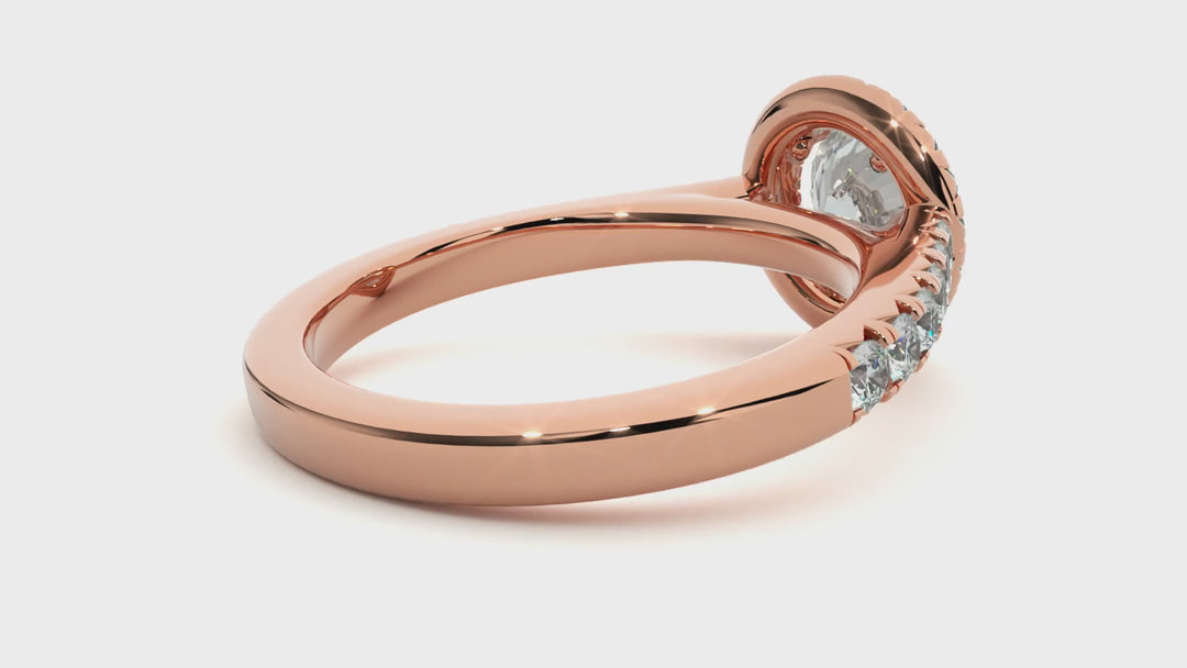 ASA Emilia Diamond Halo Ring