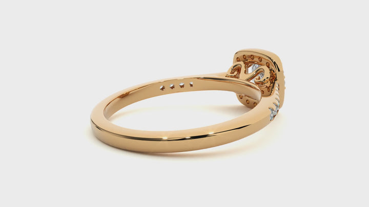 ASA Mallory Diamond Halo Ring