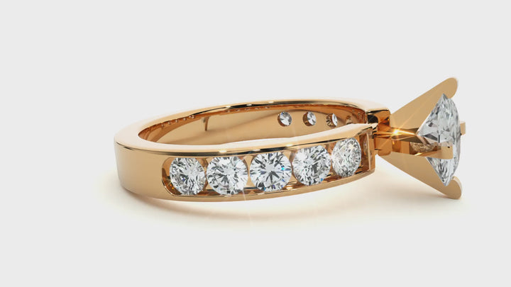 ASA  Iris Diamond Solitaire Ring