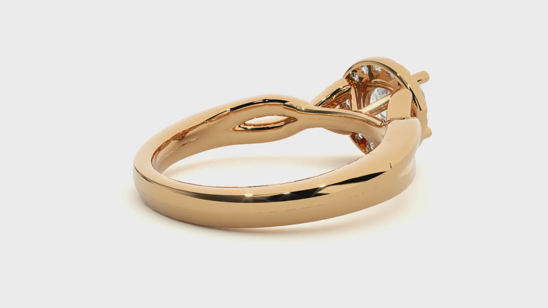 ASA Josephine Diamond Halo Ring