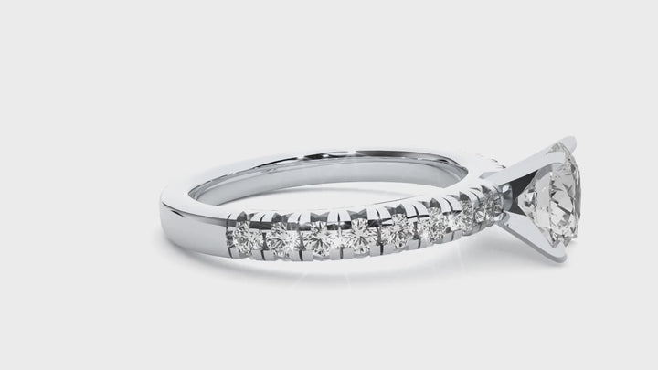 ASA  Zavian Diamond Solitaire Ring