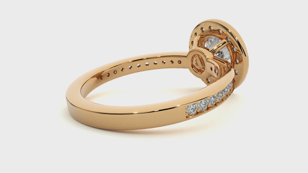 ASA Evangeline Diamond Halo Ring