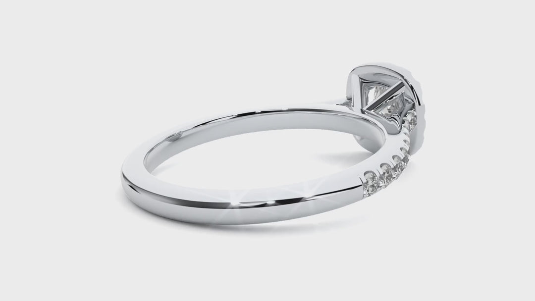 ASA Hermione Diamond Halo Ring