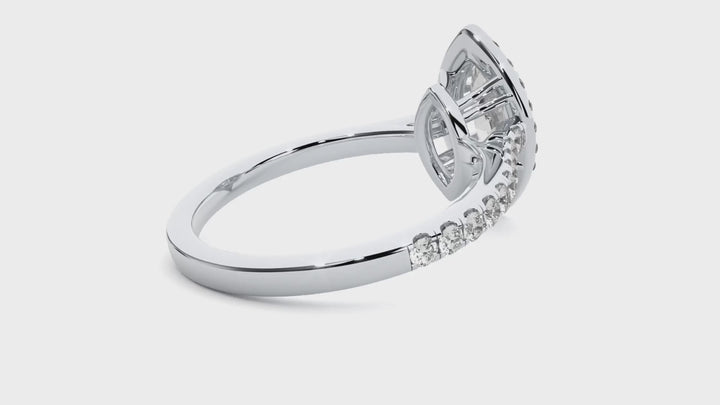 ASA Aurelia Diamond Halo Ring