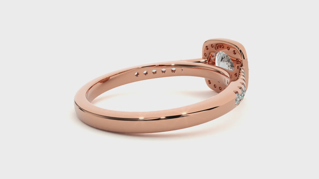 ASA Francesca Diamond Halo Ring