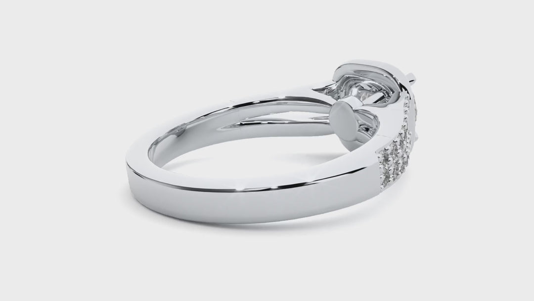 ASA Clementine Diamond Halo Ring