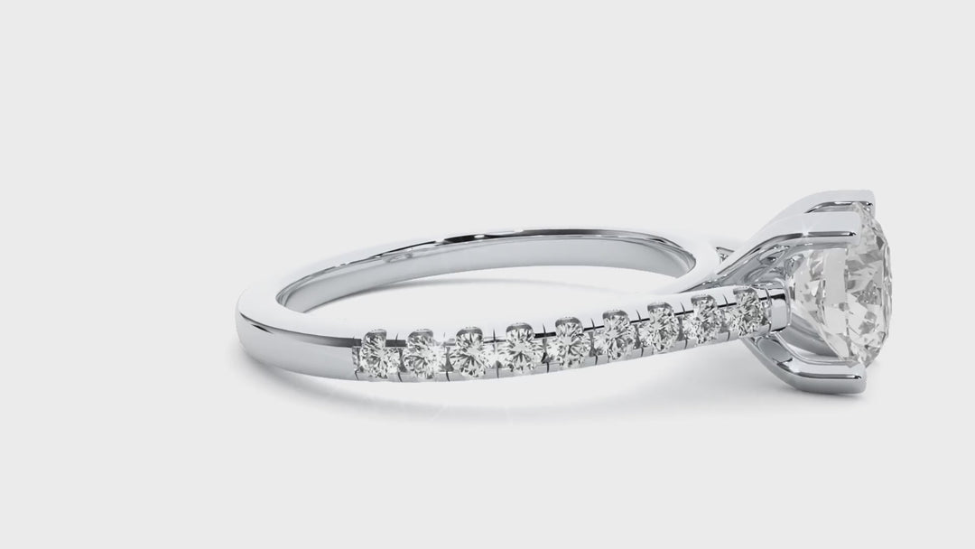 ASA  Crestora Diamond Solitaire Ring