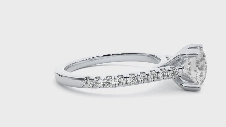 ASA  Crestora Diamond Solitaire Ring