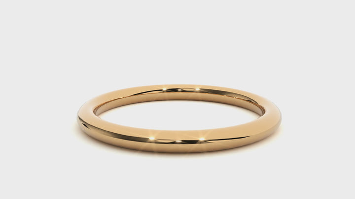 ASA Grayson Solid Gold  Mens Wedding Band